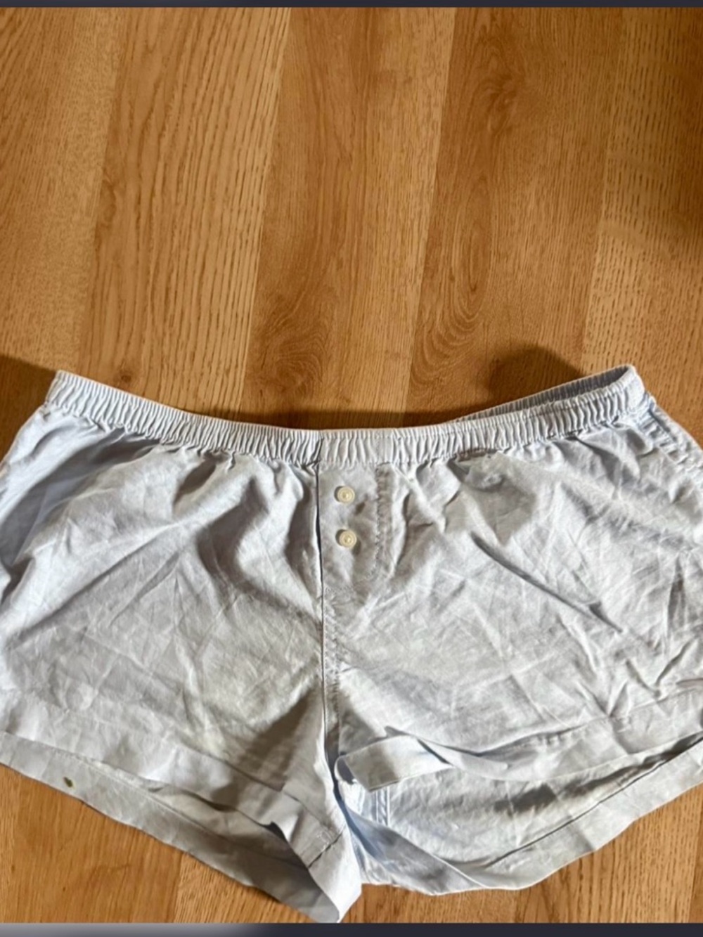 Brandy Melville Light Blue Cotton Lounge Shorts
